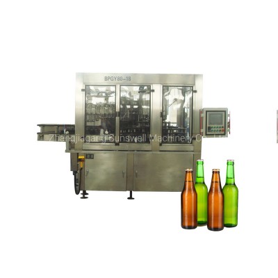 Automatic Washing Filling Capping Bottling Packaging Equipment for Glass Bottle Beer